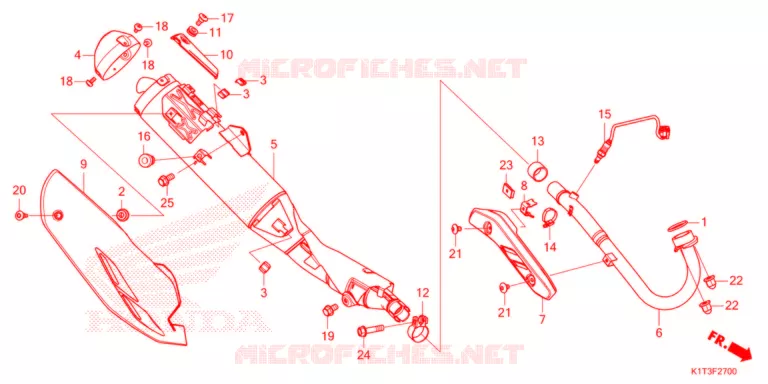 SILENCIEUX D'ECHAPPEMENT Honda MOTO 300 CRF 2021  CRF300LAM