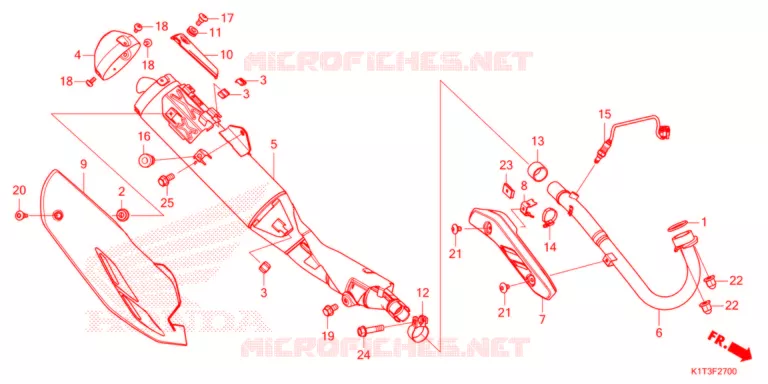 SILENCIEUX D'ECHAPPEMENT Honda MOTO 300 CRF 2021  CRF300LAM