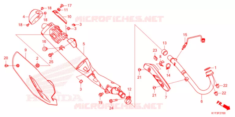 SILENCIEUX D'ECHAPPEMENT Honda MOTO 300 CRF 2021  CRF300LAM