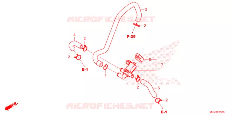 VALVE DE COMMANDE D'INJECTION D'AIR Honda MOTO 650 CB 2021  CB650RAM