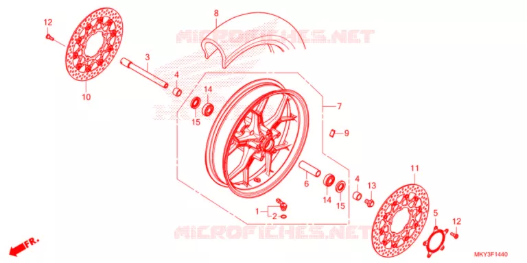 ROUE AVANT Honda MOTO 650 CB 2021  CB650RAM