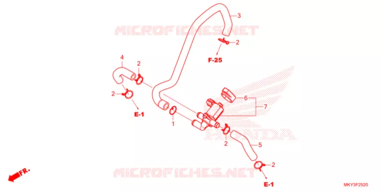 VALVE DE COMMANDE D'INJECTION D'AIR Honda MOTO 650 CB 2021  CB650RAM