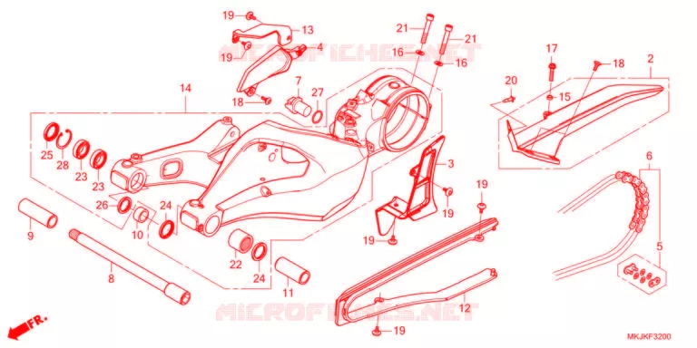 BRAS OSCILLANT Honda MOTO 1000 CB 2021  CB1000RAM