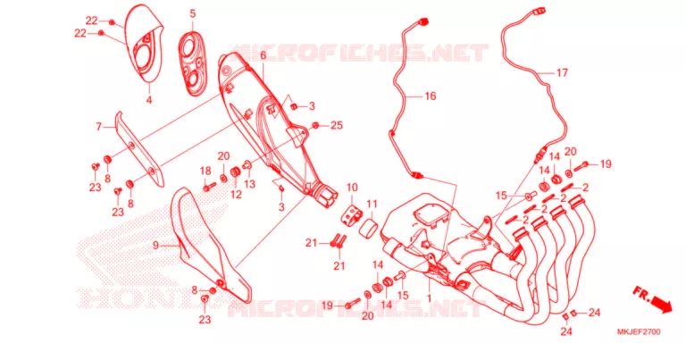 SILENCIEUX D'ECHAPPEMENT Honda MOTO 1000 CB 2021  CB1000RAM