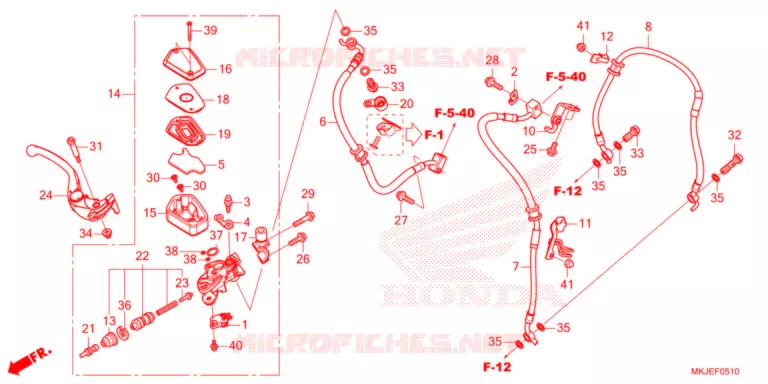 MAITRE CYLINDRE DE FREIN AVANT Honda MOTO 1000 CB 2021  CB1000RAM