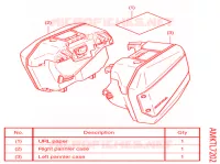 KIT,PANNIER CASE (R26,L33) pour Honda X ADV 750 -3ED- de 2021