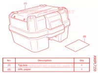 KIT TOP CASE 35L pour Honda X ADV 750 de 2021