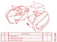 KIT,PANNIER CASE (R26,L33) pour Honda X ADV 750 de 2021