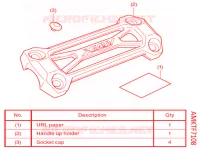 PONTET GUIDON pour Honda X ADV 750 de 2021