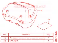 KIT TOP CASE (SMART) *50L pour Honda X ADV 750 de 2021