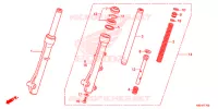 FOURCHE pour Honda CLICK 125 de 2021