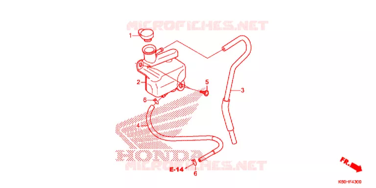 VASE D'EXPANSION Honda MOTO 125 CLICK 2021  ACB125CBFL