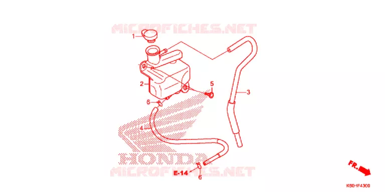 VASE D'EXPANSION Honda MOTO 125 CLICK 2021  ACB125CBFN