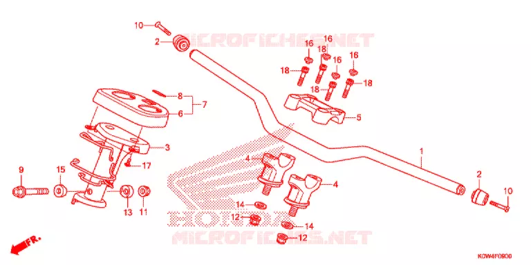 GUIDON - CARENAGE Honda SCOOTER 150 ADV 2021  ADV150AM_A