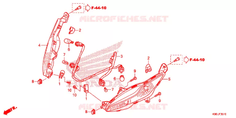 CLIGNOTANT AVANT Honda MOTO 110 WAVE 2021  AFP110CSFL