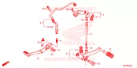 PEDALE pour Honda CB 500 F ABS de 2021