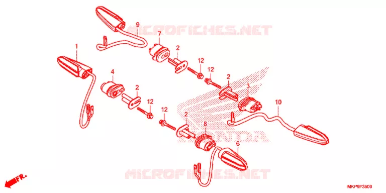 CLIGNOTANT Honda MOTO 500 CB 2021  CB500FAM