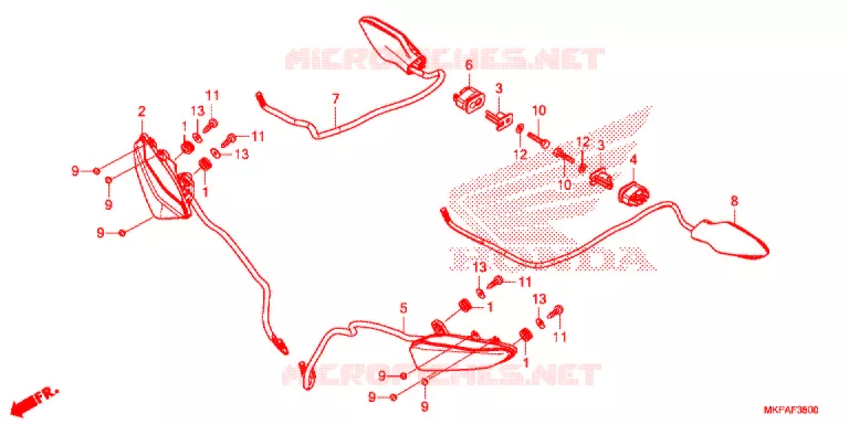 CLIGNOTANT Honda MOTO 1000 CBR 2021  CBR1000RAM