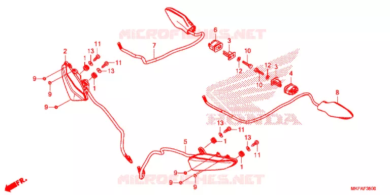 CLIGNOTANT Honda MOTO 1000 CBR 2021  CBR1000RAM