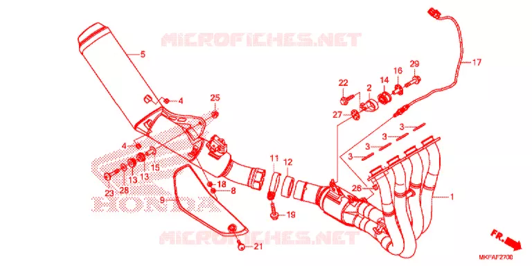 SILENCIEUX D'ECHAPPEMENT Honda MOTO 1000 CBR 2021  CBR1000RAM