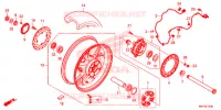 ROUE ARRIERE pour Honda CBR 1000 RED de 2021
