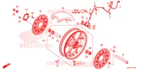 ROUE AVANT pour Honda CBR 1000 RED de 2021