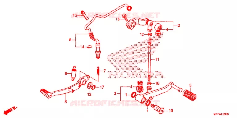 PEDALE Honda MOTO 500 CBR 2021  CBR500RAM