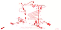 PEDALE pour Honda CBR 500 R ABS de 2021