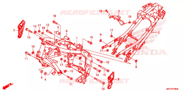 CADRE Honda MOTO 500 CBR 2021  CBR500RAM