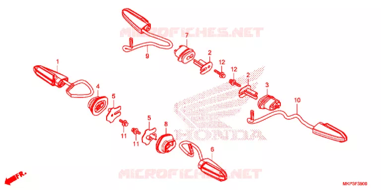 CLIGNOTANT Honda MOTO 500 CBR 2021  CBR500RAM