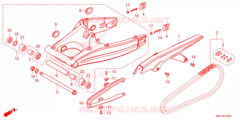 BRAS OSCILLANT Honda MOTO 650 CBR 2021  CBR650RAM