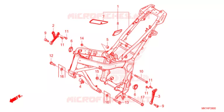 CADRE Honda MOTO 650 CBR 2021  CBR650RAM