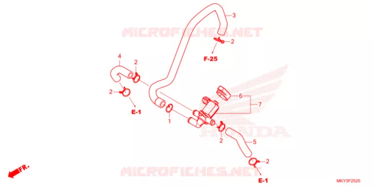 VALVE DE COMMANDE D'INJECTION D'AIR Honda MOTO 650 CBR 2021  CBR650RAM