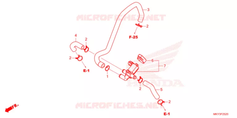 VALVE DE COMMANDE D'INJECTION D'AIR Honda MOTO 650 CBR 2021  CBR650RAM