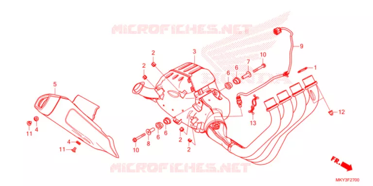 SILENCIEUX D'ECHAPPEMENT Honda MOTO 650 CBR 2021  CBR650RAM