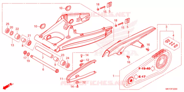 BRAS OSCILLANT Honda MOTO 650 CBR 2021  CBR650RAM