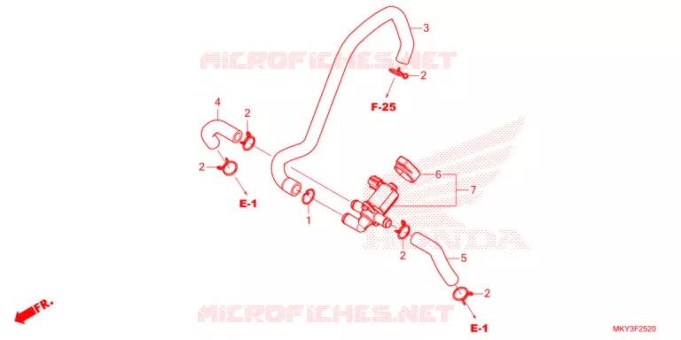 VALVE DE COMMANDE D'INJECTION D'AIR Honda MOTO 650 CBR 2021  CBR650RAM