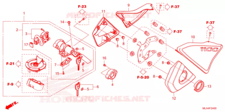 COUVERCLE LATERAL/COMMUTATEUR COMBINE Honda MOTO 1100 REBEL 2021  CMX1100AM