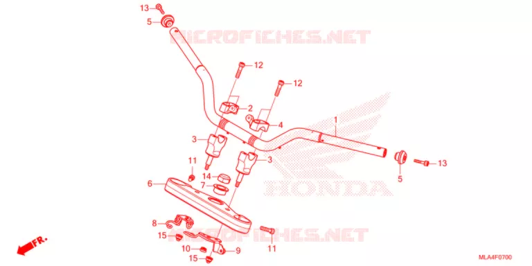 GUIDON - TE DE FOURCHE Honda MOTO 1100 REBEL 2021  CMX1100AM