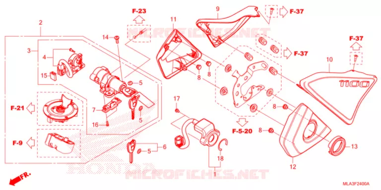 COUVERCLE LATERAL/COMMUTATEUR COMBINE Honda MOTO 1100 REBEL 2021  CMX1100AM