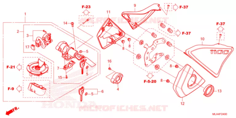 COUVERCLE LATERAL/COMMUTATEUR COMBINE Honda MOTO 1100 REBEL 2021  CMX1100DM