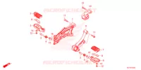 REPOSE PIED pour Honda REBEL 300 ABS de 2021