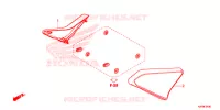 COUVERCLES LATERAUX pour Honda REBEL 300 ABS de 2021