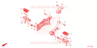 REPOSE PIED pour Honda REBEL 300 de 2021