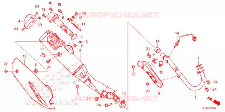 SILENCIEUX D'ECHAPPEMENT Honda MOTO 300 CRF 2021  CRF300LAM