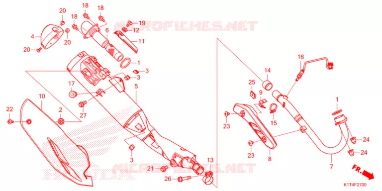 SILENCIEUX D'ECHAPPEMENT Honda MOTO 300 CRF 2021  CRF300LM