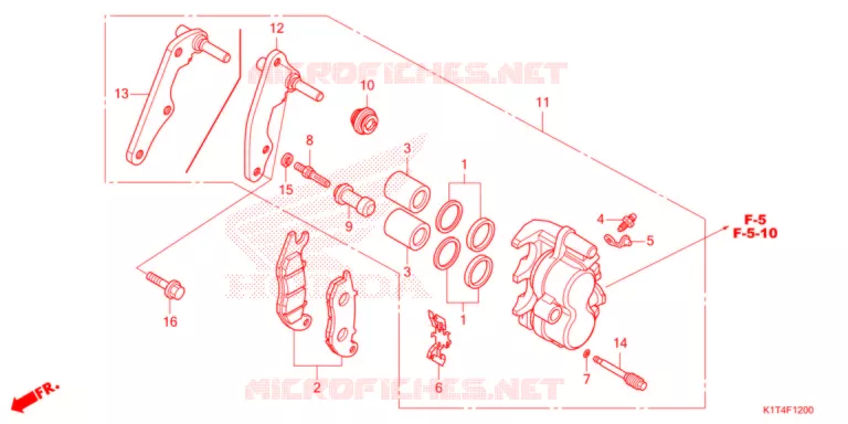 ETRIER DE FREIN AVANT Honda MOTO 300 CRF 2021  CRF300LRAM