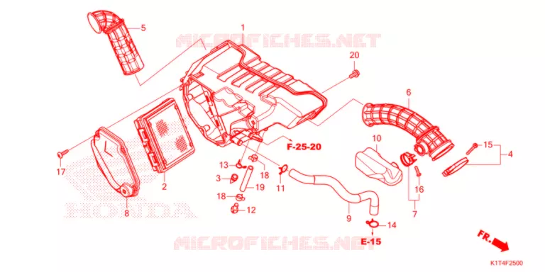 FILTRE A AIR Honda MOTO 300 CRF 2021  CRF300LRAM