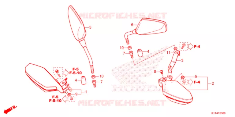 RETROVISEUR - PROTEGE MAIN Honda MOTO 300 CRF 2021  CRF300LRAM