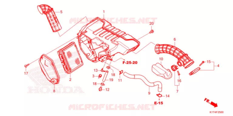 FILTRE A AIR Honda MOTO 300 CRF 2021  CRF300LRAM
